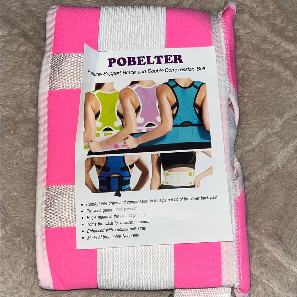 Pobelter Posture Support Belt in Pink